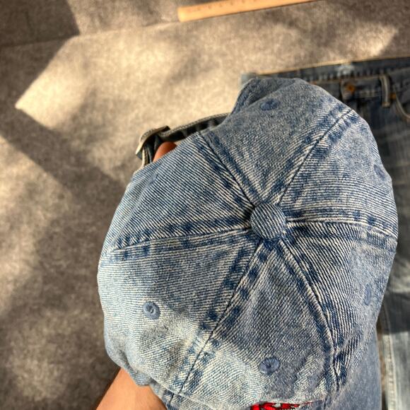 RFD-TV Hat Mens Adjustable Blue Denim Embroidered Logo Western Farm Rodeo - Picture 5 of 7